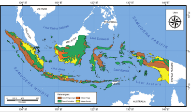 Bentuk Muka Bumi dan Aktivitas Penduduk Indonesia