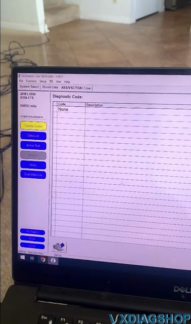 VXDIAG Lexus LS500 Online Programming Review 8