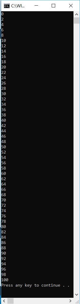 0 dan 100'e Kadar Olan Çift Sayıları Diziye Aktarma