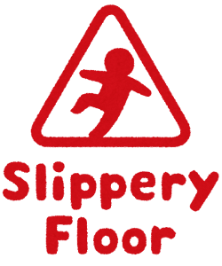 「Slippery Floor」のマーク