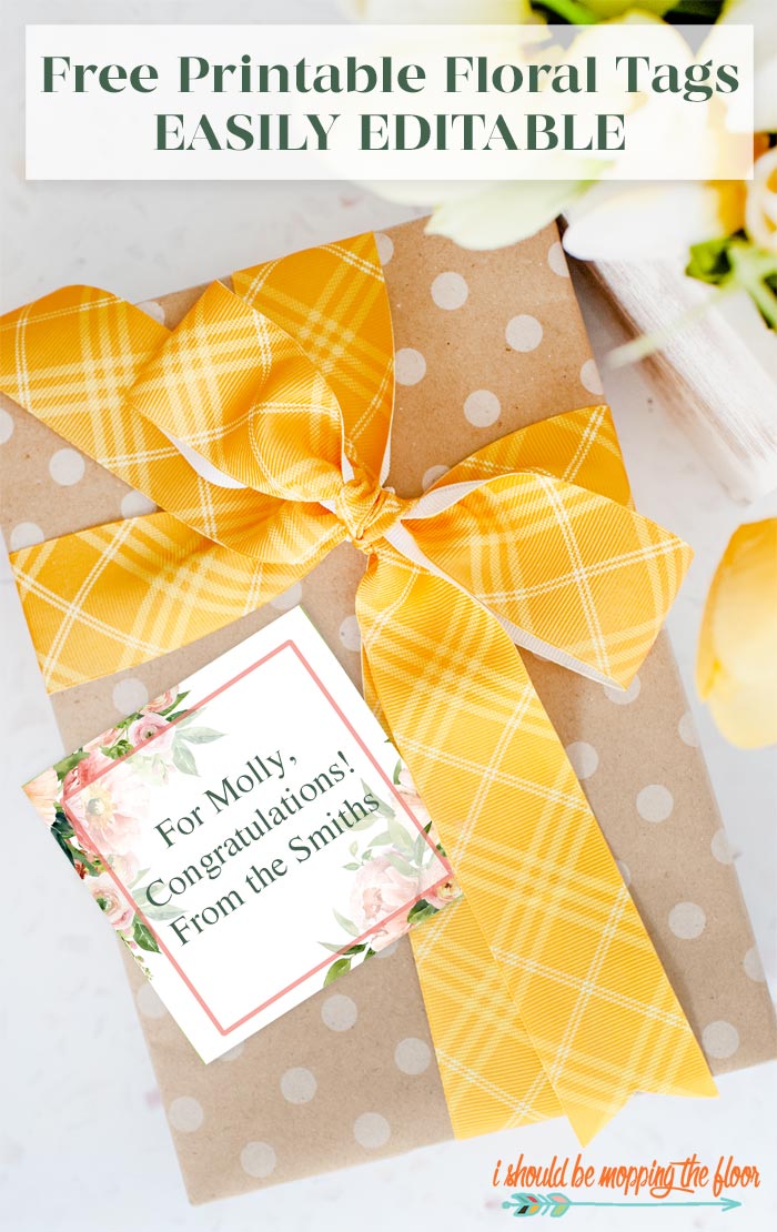 Free Printable Floral Gift Tags
