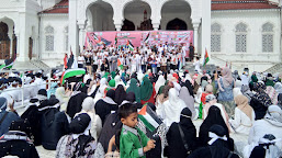   Ribuan Massa Pemuda Aceh Gelar Solidaritas Untuk Palestina  