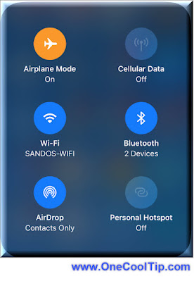 iPhone Wi-Fi Control Screen