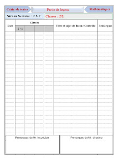 Cahier de textes