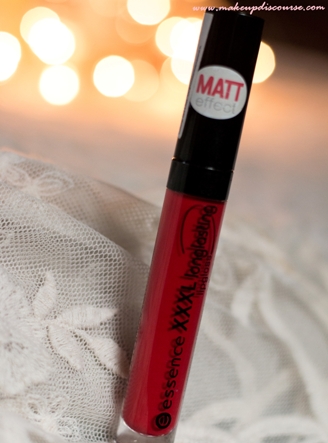 Essence XXXL Longlasting Lipgloss Matt Effect in Silky Red Review