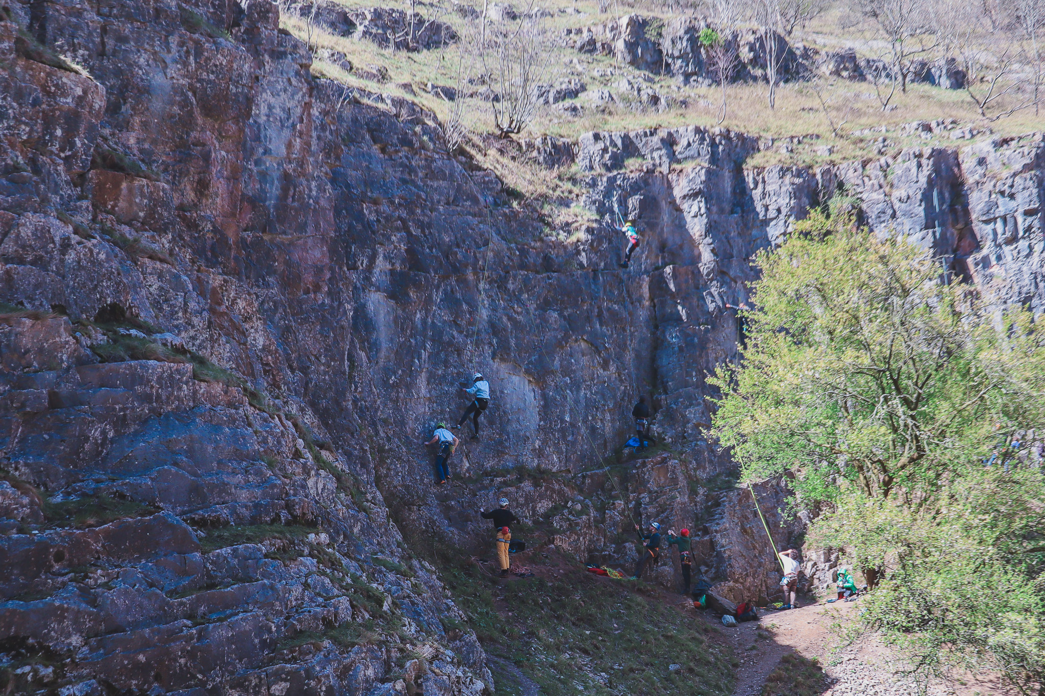 Cheddar Gorge climbing