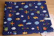 JPC1196 Cotton Fabric *Flying Air Plane With Dot * (jpc)