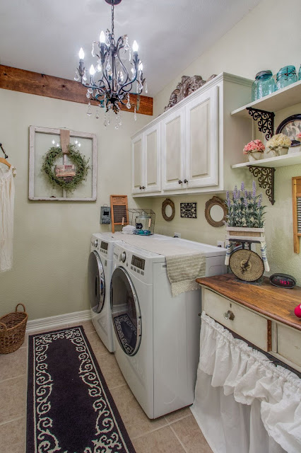 laundry-room-chandelier-french-farmhouse-makeover