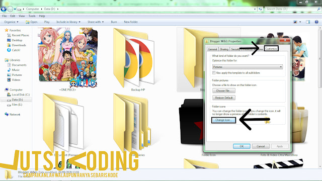 Step Ketiga Ganti Icon Folder