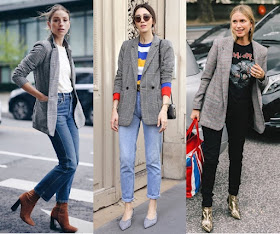 #ONTREND : CHECKED BLAZER Falling for A