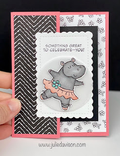 VIDEO: Stampin' Up! Zoo Crew Pop-Up Z Fold Card & Slider Card  + 10 Bonus Zany Zoon Ideas | www.juliedavison.com #stampinup #funfolds
