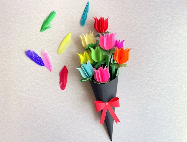 Paper Tulip Bouquet