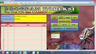  dengan soal yang di disain mirip dengan ujian nasional  [Software] Koreksi Try Out 2013