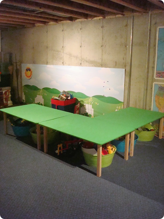 DIY train tables