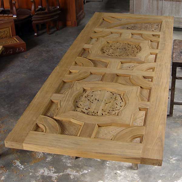Lrf Unfinished Teak Wood Double Door Size 100 X 200 Rs 26000 Set Id 21693490197