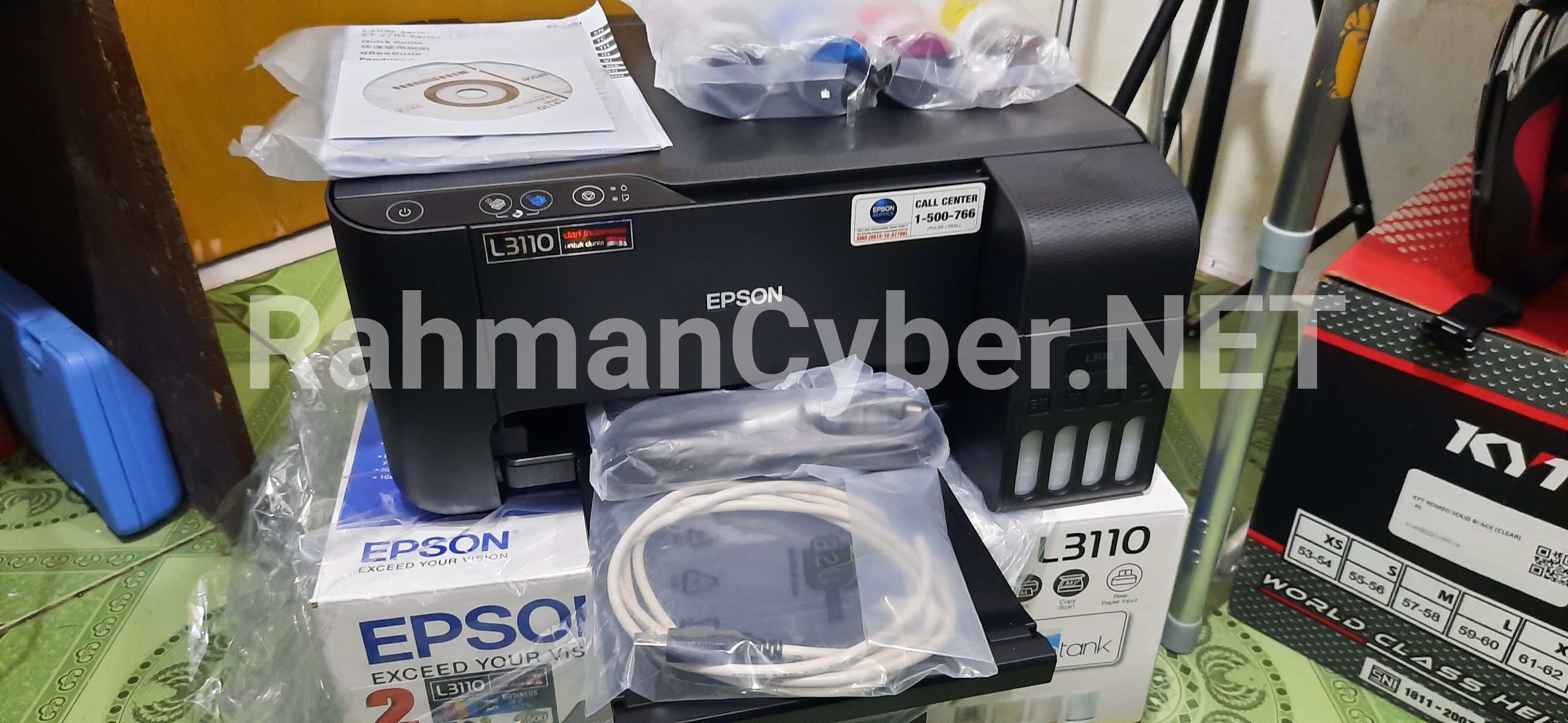 Epson L3110 Unboxing view