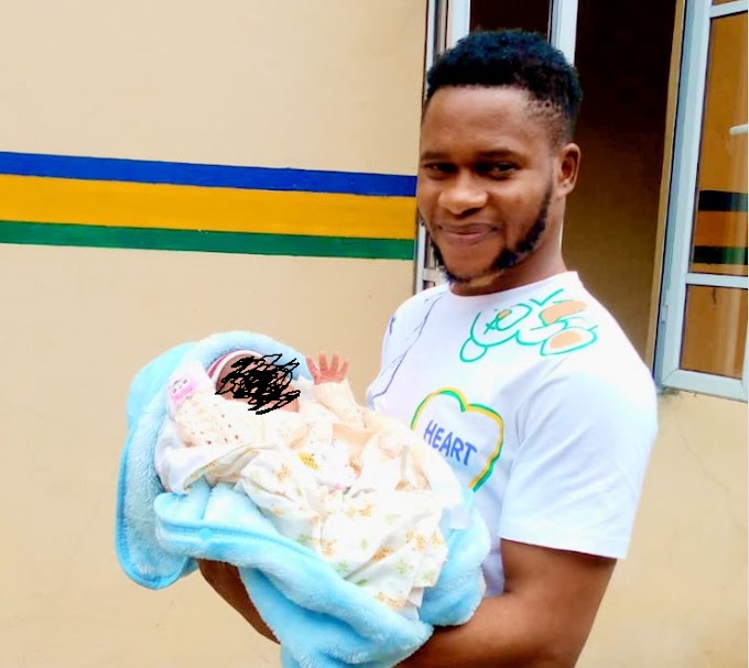Man Rescued Newborn Baby After Being Abandoned in Front of a Church in Rivers state (Photos) 