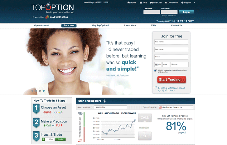 Binary Options Trading - TopOption Review