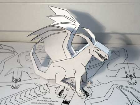 Dragarta Dragon Paper Toy