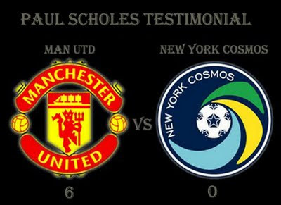 Manchester United vs New York Cosmos Paul Scholes Testimonial