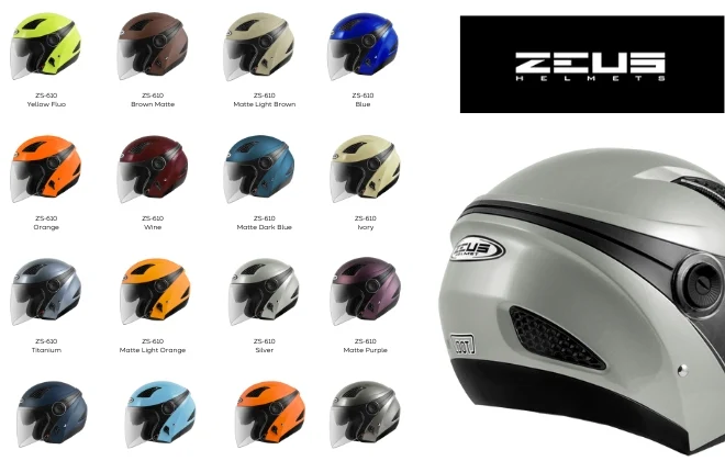 spesifikasi helm zeus 610