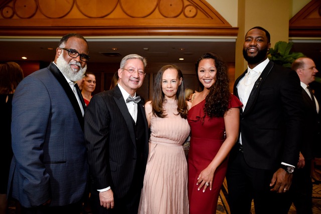 Brian Scruggs, Marc DeSouza, Marilyn Scruggs, Amber Staples and NFL free agent Justin Staples. Image credit GIRF.