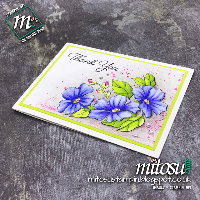 Stampin' Up! Blended Seasons Card Idea. Order craft supplies from Mitosu Crafts UK Online Shop