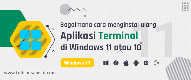 Bagaimana cara menginstal ulang Aplikasi Terminal di Windows 11 atau 10?