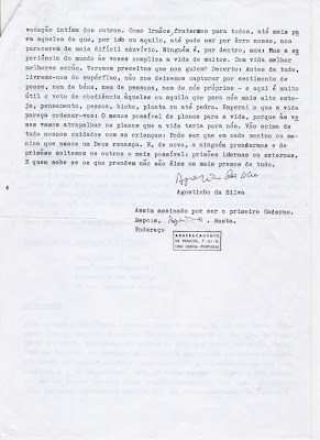 carta de Agostinho da Silva