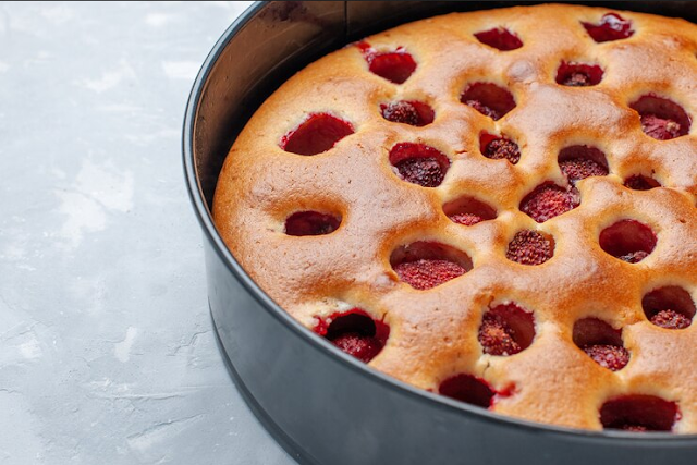 Clafoutis aux cerises congelées