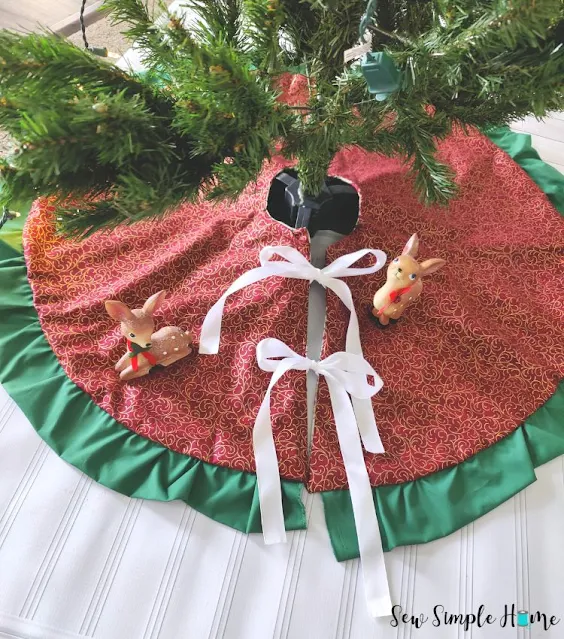 DIY christmas tree skirt