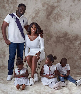 Family Portrait of Mercy Johnson and hubby