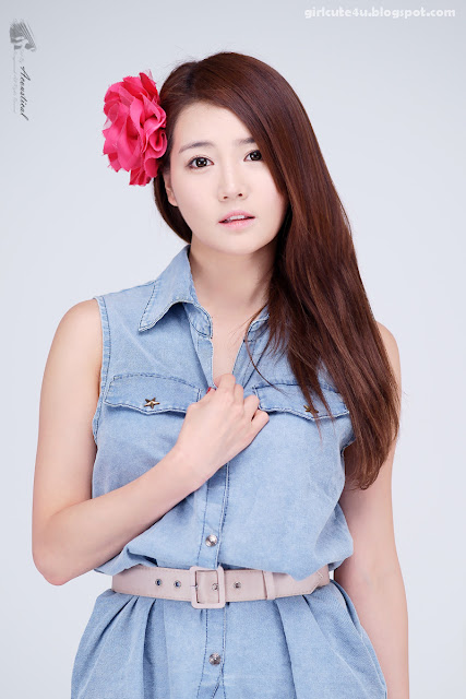 12 Han-Ga-Eun-Denim-Shirt-01-very cute asian girl-girlcute4u.blogspot.com