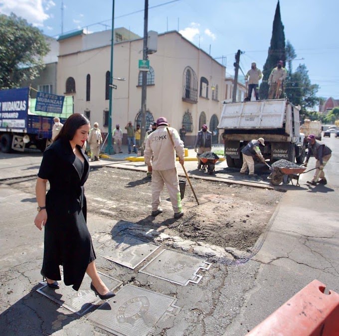 Sandra Cuevas pone en marcha la campaña “sin baches en la Cuauhtémoc”