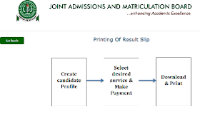 New way to Print Jamb Admission Letter