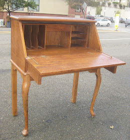 UHURU FURNITURE & COLLECTIBLES: SOLD -Oak Secretary Desk - $100