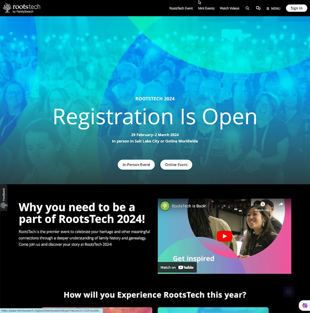 Genea-Musings: Start Creating Your RootsTech 2024 Experience Now - New  Planning Tool Released
