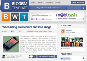 Blogism Blogger Template