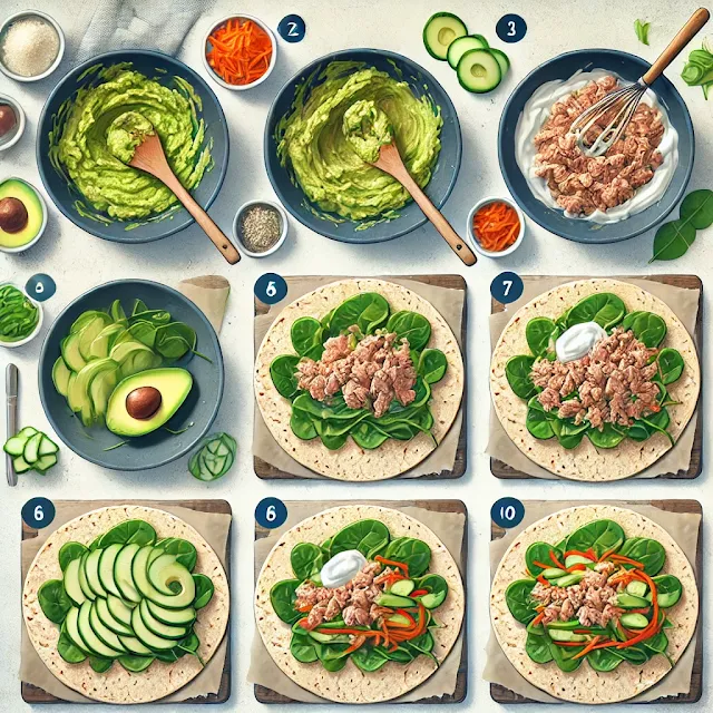 Step-by-Step Guide to Making the Perfect Crunchy Avocado Tuna Wraps