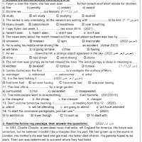  امتحانات لغة انجليزية علي أول ثلاث وحدات للصف الثالث الثانوي 2024
