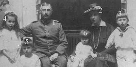 Prince et Princesse Albert zu Schleswig-Holstein-Sonderburg-Glücksburg et leurs enfants