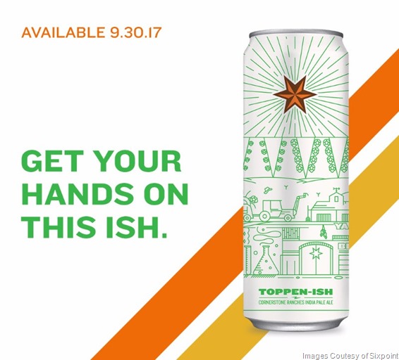 Sixpoint Toppen-ish IPA & Lil Raspy Raspberry Berliner Weiss Brewery Release 9/30