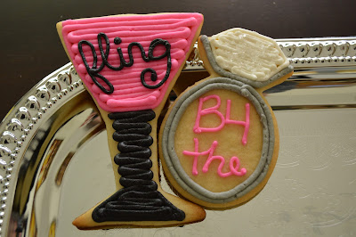 Martini Glass Cookie and Wedding Ring Cookie