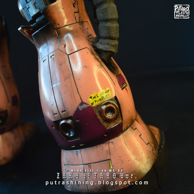 Customize Mega Size 1/48 Zaku II with Recycle & Reuse Stuff by Putra Shining