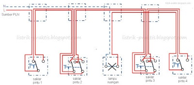 Instalasi Listrik Saklar Silang - LISTRIK PRAKTIS BLOGS
