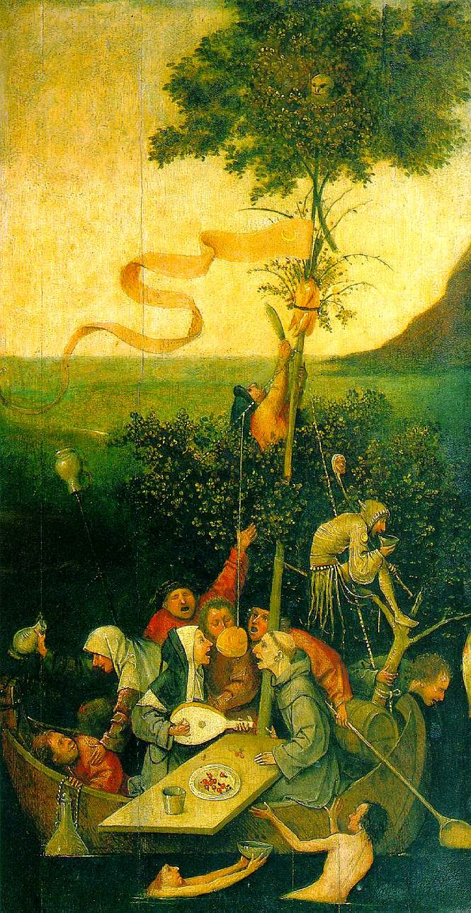 10 Out Of The Most Beautiful Paintings Of All Time - Ship Of Fools by Hieronymus Bosch (1490-1500)