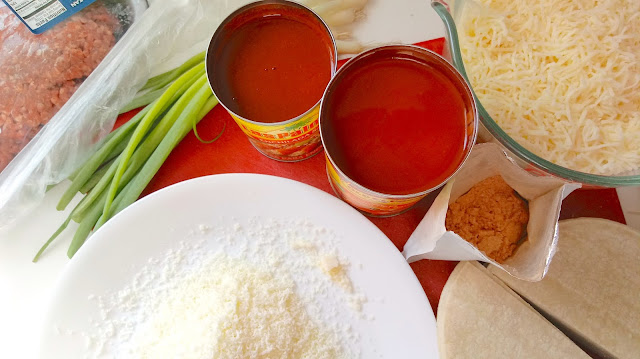 Ingredients for Our Favorite Enchilada Casserole