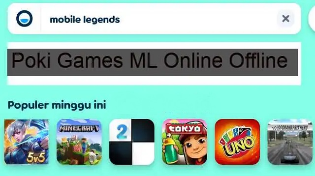  pertanyaan apakah poki Games dapat main Mobile Legends Poki Games ML 2022