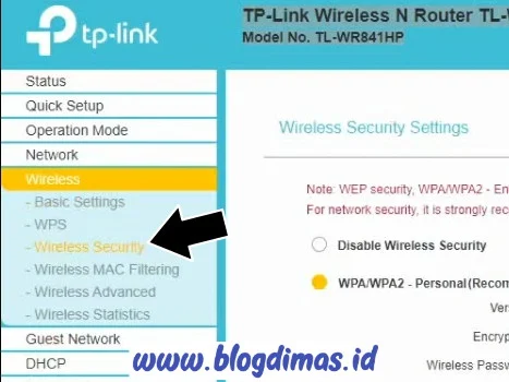 Password WIFI TP-Link