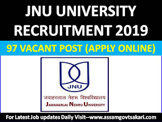 Jawaharlal Nehru University,Recruitment 2019 